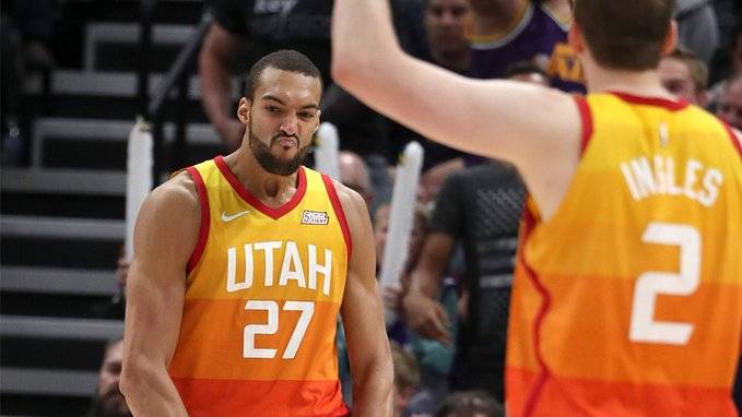  爵士戈贝尔防守效率领跑全联盟  